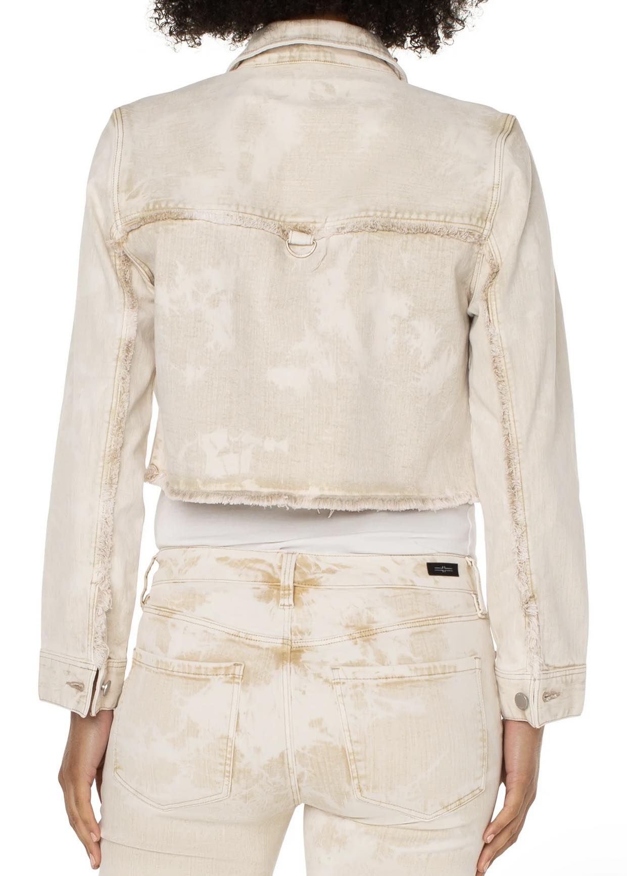 Tan Cropped Utility Jacket