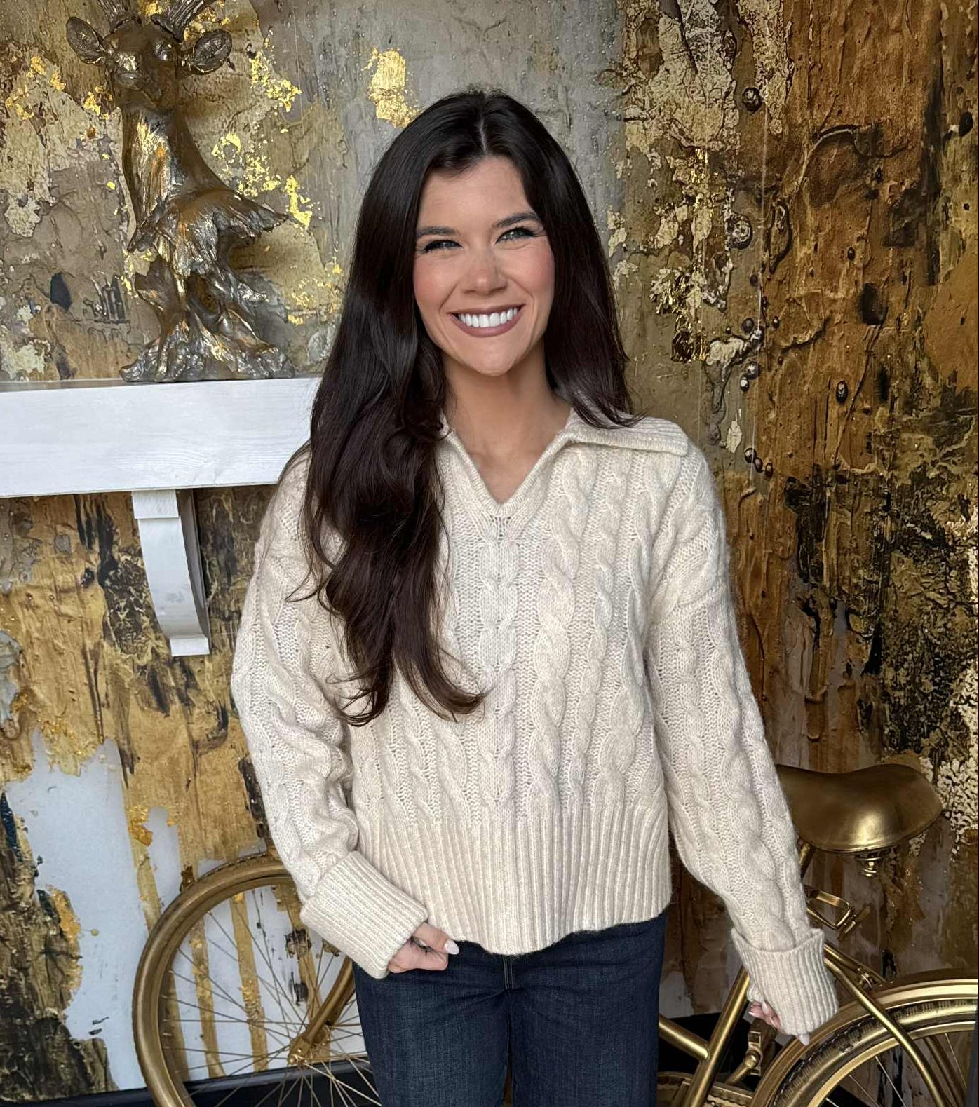 FRENCH CONNECTION Kyla Sparkle Long Sleeve Jumper