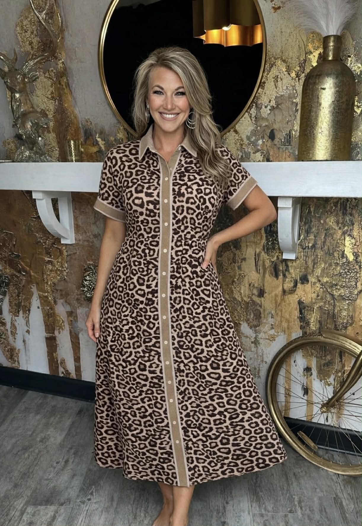 Leopard Midi Dress