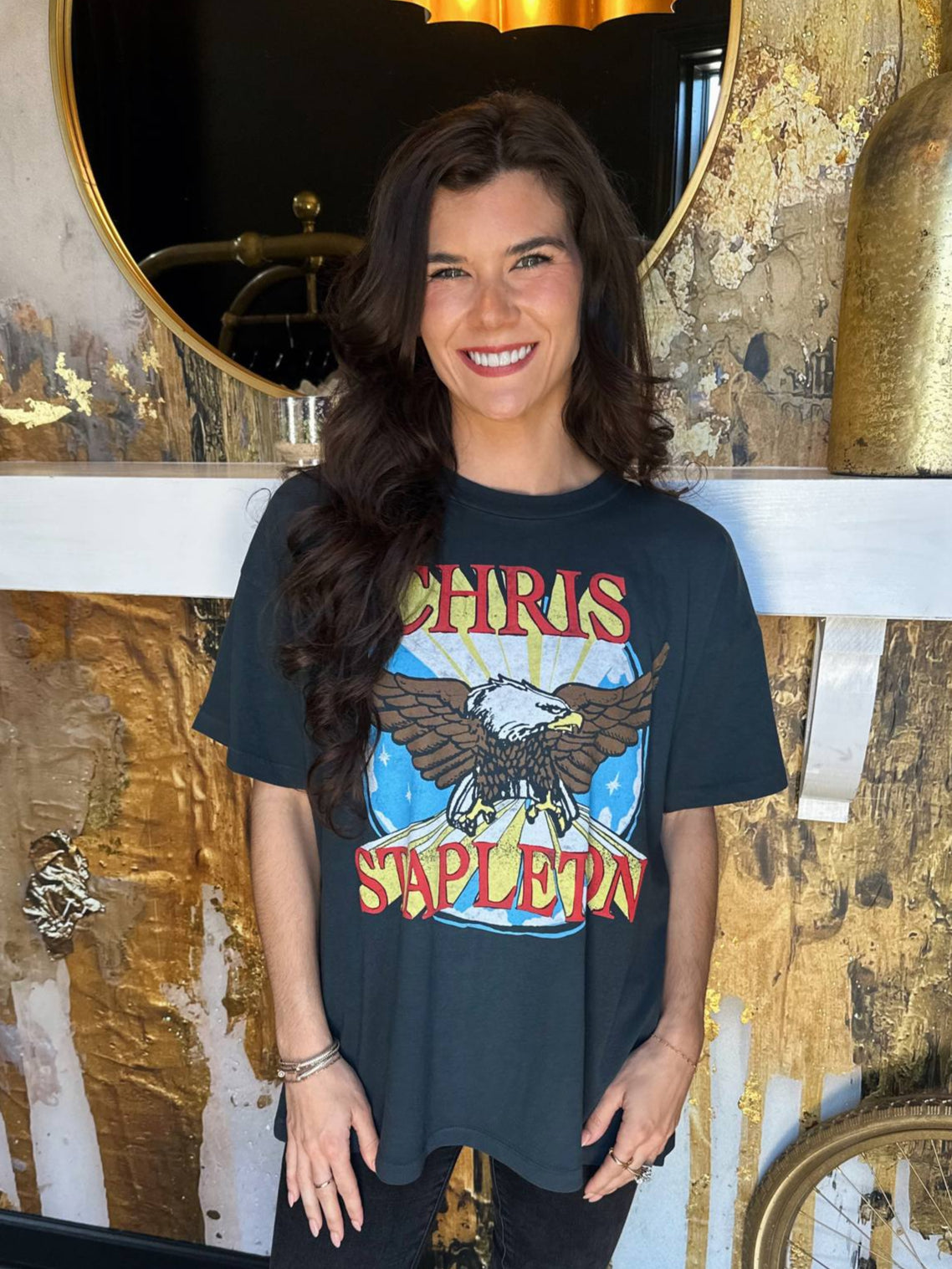 Daydreamer Chris Stapleton Eagle Cotton Graphic T-Shirt