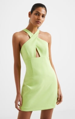WHISPER RUTH CROSSOVER SHARP GREEN DRESS