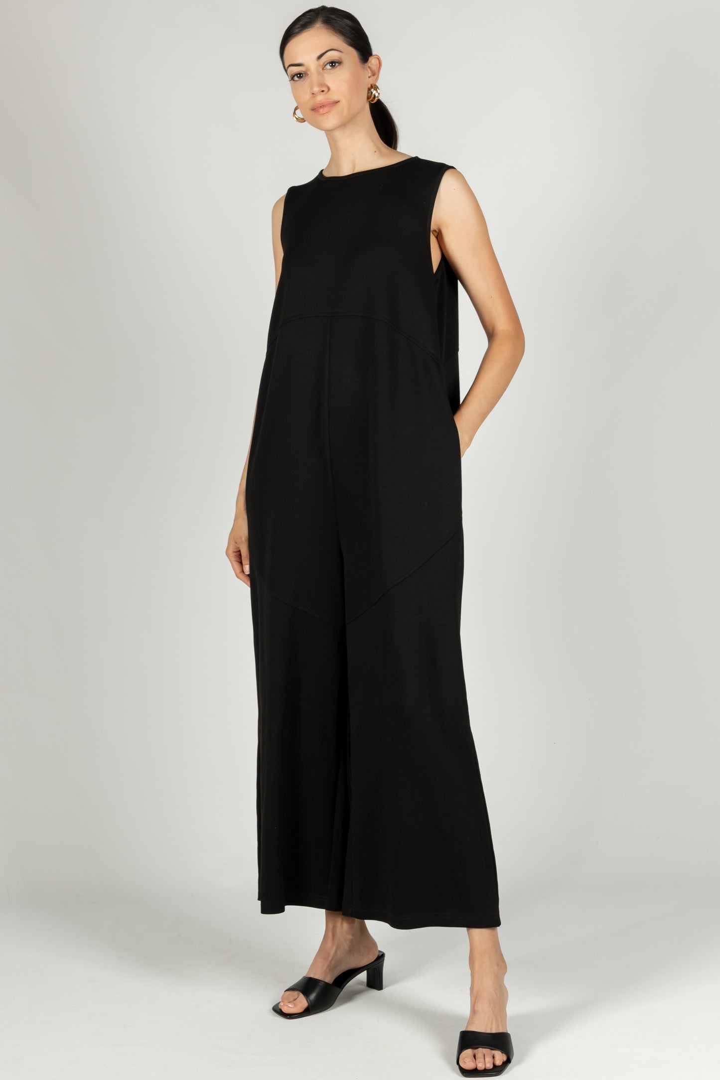 P. CILL Butter Modal Binding Detail Jumpsuit