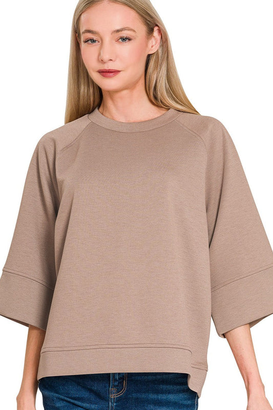 Cocoa Scuba 3/4 Sleeve Pullover