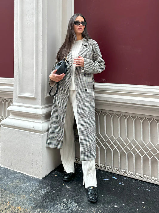 Dandy Check Trench Coat