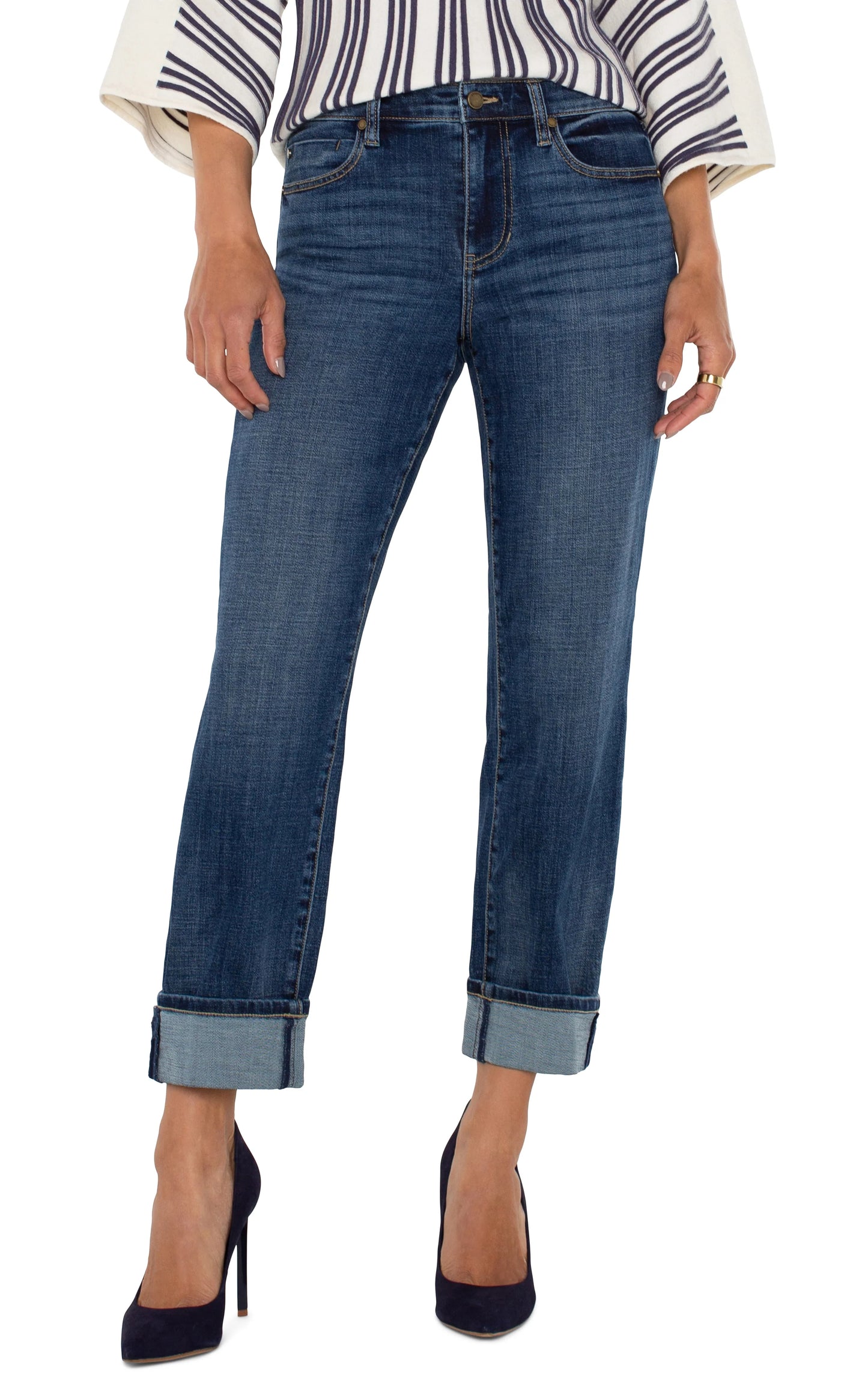 Liverpool Los Angeles Marley Girlfriend Cuffed Jeans