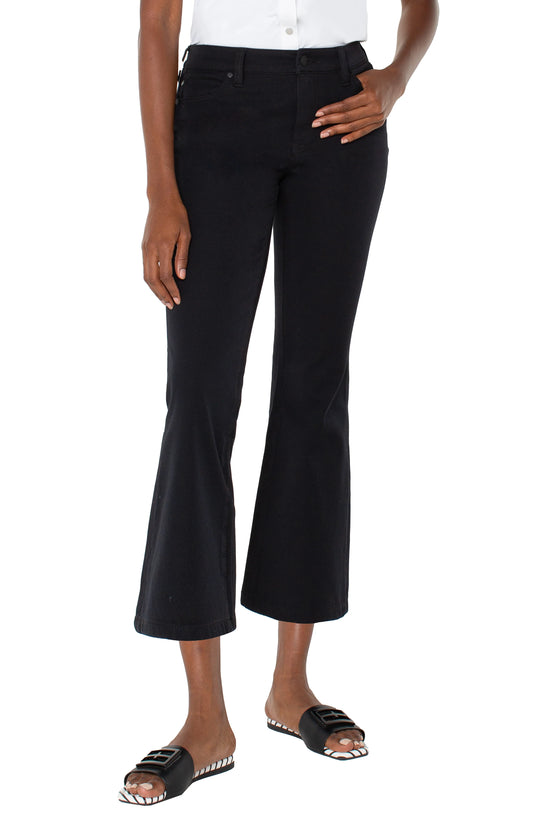 Liverpool Black Hannah Crop Flare Jeans