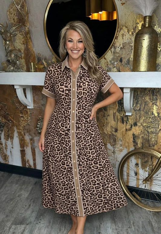 Leopard Midi Dress