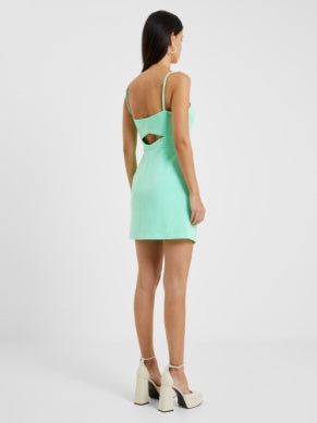 WHISPER STRAIGHT NECK MATCHA MINT DRESS